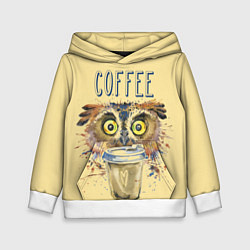 Детская толстовка Owls like coffee