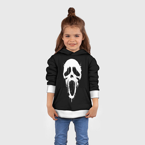 Детская толстовка Крик / 3D-Белый – фото 4