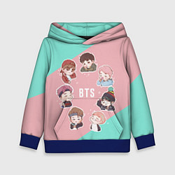 Толстовка-худи детская BTS Boys, цвет: 3D-синий