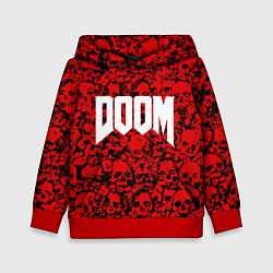 Толстовка-худи детская DOOM: Blooded Skuls, цвет: 3D-красный