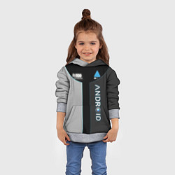 Толстовка-худи детская Detroit: Android RK900, цвет: 3D-меланж — фото 2