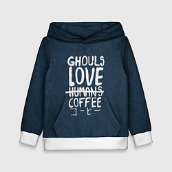 Детская толстовка Ghouls Love Coffee