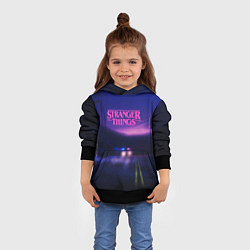 Толстовка-худи детская Stranger Things: Neon Road, цвет: 3D-черный — фото 2
