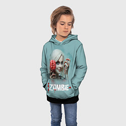 Толстовка-худи детская I Zombie, цвет: 3D-черный — фото 2