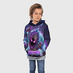 Толстовка-худи детская Fortnite, цвет: 3D-меланж — фото 2