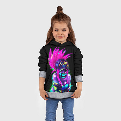 Детская толстовка KDA Akali / 3D-Меланж – фото 4