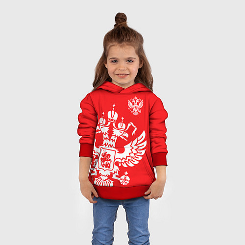Детская толстовка Красная Россия / 3D-Красный – фото 4