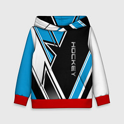 Детская толстовка Hockey black blue white