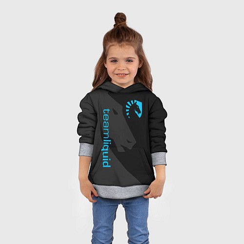Детская толстовка TEAM LIQUID / 3D-Меланж – фото 4