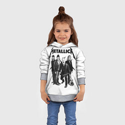 Толстовка-худи детская Metallica, цвет: 3D-меланж — фото 2
