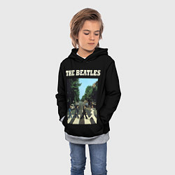 Толстовка-худи детская The Beatles: Abbey Road, цвет: 3D-меланж — фото 2