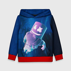 Толстовка-худи детская Marshmello Effect, цвет: 3D-красный