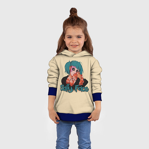 Детская толстовка Sally Face: Kid Girl / 3D-Синий – фото 4