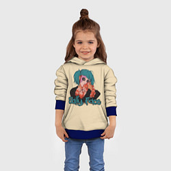 Толстовка-худи детская Sally Face: Kid Girl, цвет: 3D-синий — фото 2