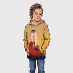 Толстовка-худи детская Billie Eilish: Sun, цвет: 3D-синий — фото 2