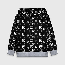 Детская толстовка Twitch: Black Pattern