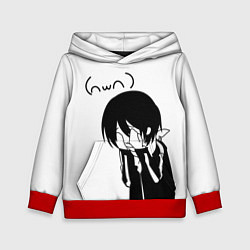 Толстовка-худи детская Бездомный бог, цвет: 3D-красный