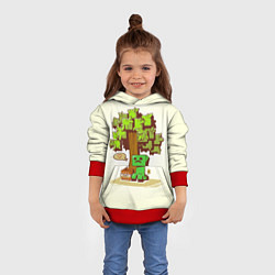 Толстовка-худи детская Forest Creeper, цвет: 3D-красный — фото 2