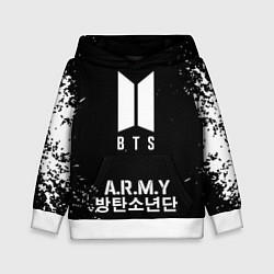 Толстовка-худи детская BTS ARMY, цвет: 3D-белый