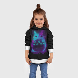 Толстовка-худи детская Милый Тоторо, цвет: 3D-белый — фото 2