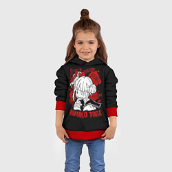 Толстовка-худи детская My Hero Academia Himiko Toga, цвет: 3D-красный — фото 2