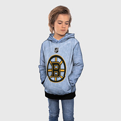 Толстовка-худи детская Boston Bruins: Hot Ice, цвет: 3D-черный — фото 2