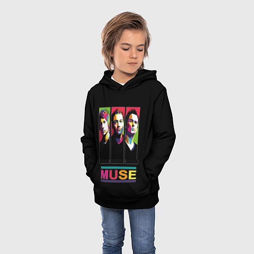 Детская толстовка Muse pop-art / 3D-Черный – фото 3