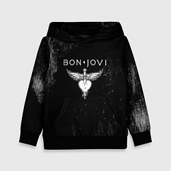 Толстовка-худи детская Bon Jovi, цвет: 3D-черный