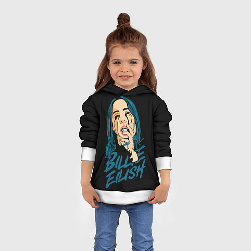 Детская толстовка Billie Eilish / 3D-Белый – фото 4