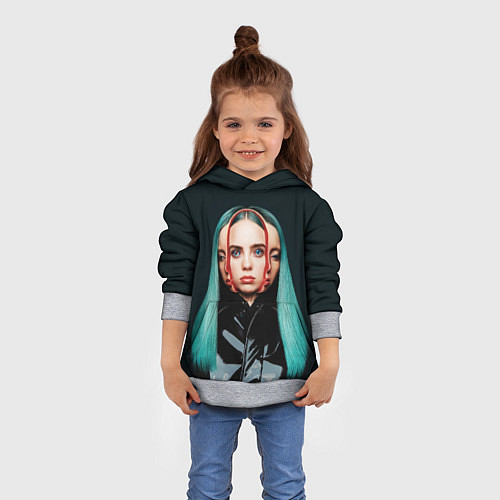 Детская толстовка BILLIE EILISH / 3D-Меланж – фото 4