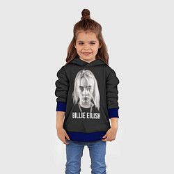 Толстовка-худи детская BILLIE EILISH, цвет: 3D-синий — фото 2