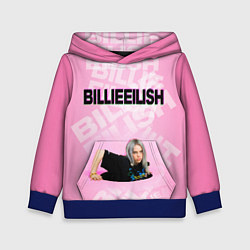 Толстовка-худи детская Billie Eilish: Pink Mood, цвет: 3D-синий