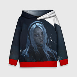 Толстовка-худи детская Billie Eilish: Love, цвет: 3D-красный