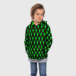 Толстовка-худи детская Billie Eilish: Acid Pattern, цвет: 3D-меланж — фото 2