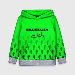 Детская толстовка Billie Eilish: Green Autograph