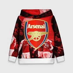 Толстовка-худи детская Arsenal, цвет: 3D-белый