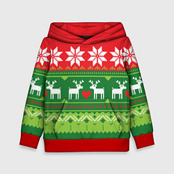 Детская толстовка Скандинавские новогодние олени