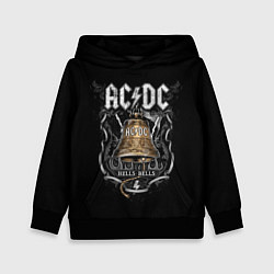 Толстовка-худи детская ACDC - hells bells, цвет: 3D-черный