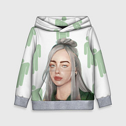 Толстовка-худи детская Billie Eilish, цвет: 3D-меланж