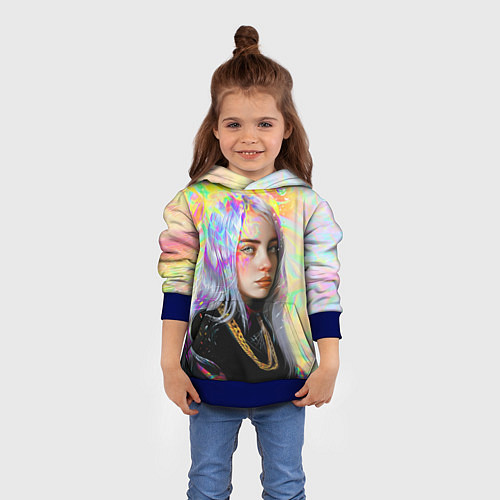 Детская толстовка Billie Eilish / 3D-Синий – фото 4