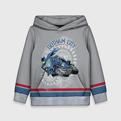 Толстовка-худи детская Gotham City Motorcycle Club, цвет: 3D-меланж