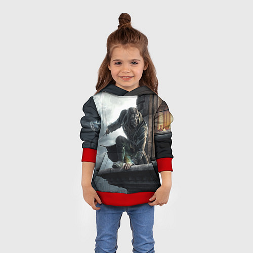 Детская толстовка Dishonored / 3D-Красный – фото 4