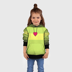 Толстовка-худи детская UNDERTALE CHARA, цвет: 3D-черный — фото 2