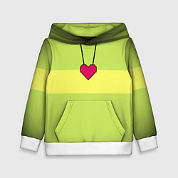Толстовка-худи детская UNDERTALE CHARA, цвет: 3D-белый