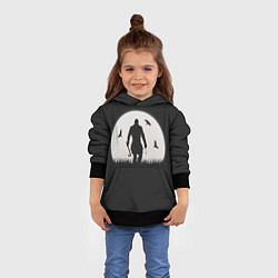 Толстовка-худи детская Vikings, цвет: 3D-черный — фото 2