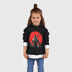 Толстовка-худи детская Sekiro: Shadows Die Twice, цвет: 3D-белый — фото 2