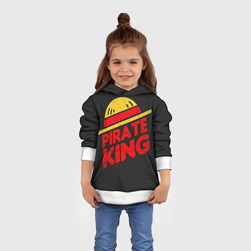 Детская толстовка One Piece Pirate King / 3D-Белый – фото 4