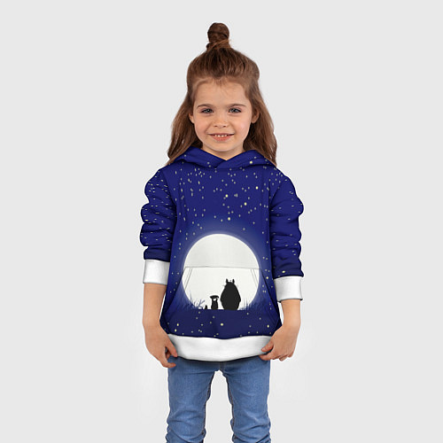 Детская толстовка Мой сосед Тоторо / 3D-Белый – фото 4