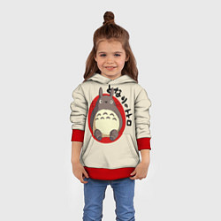 Толстовка-худи детская Мой сосед Тоторо, цвет: 3D-красный — фото 2