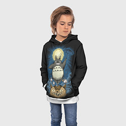 Толстовка-худи детская My Neighbor Totoro, цвет: 3D-белый — фото 2